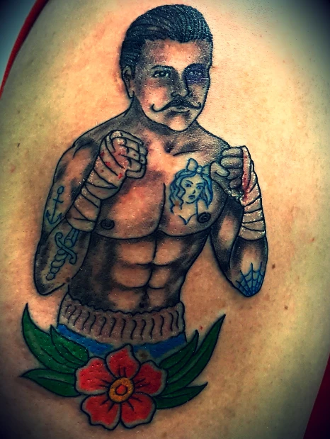 old-school-fighter-tattoo